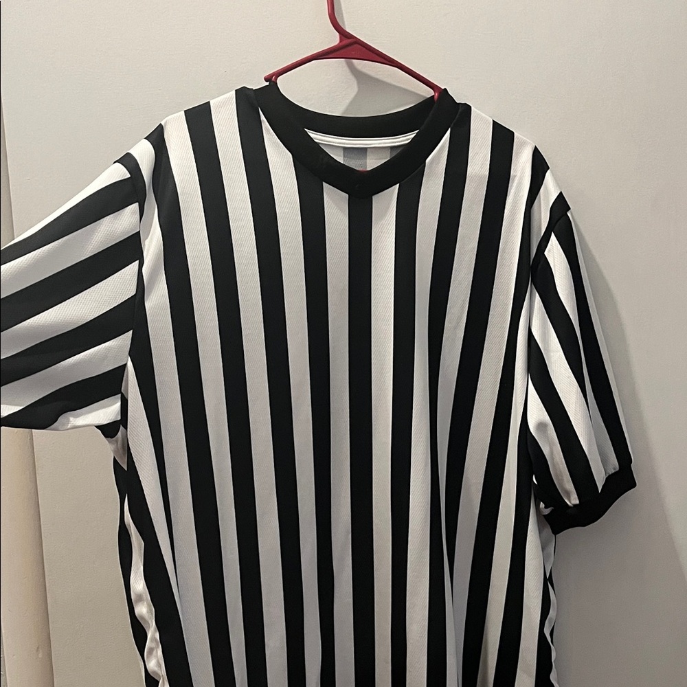 Classic Black and White Striped Men's Tee